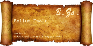 Bellus Zsolt névjegykártya